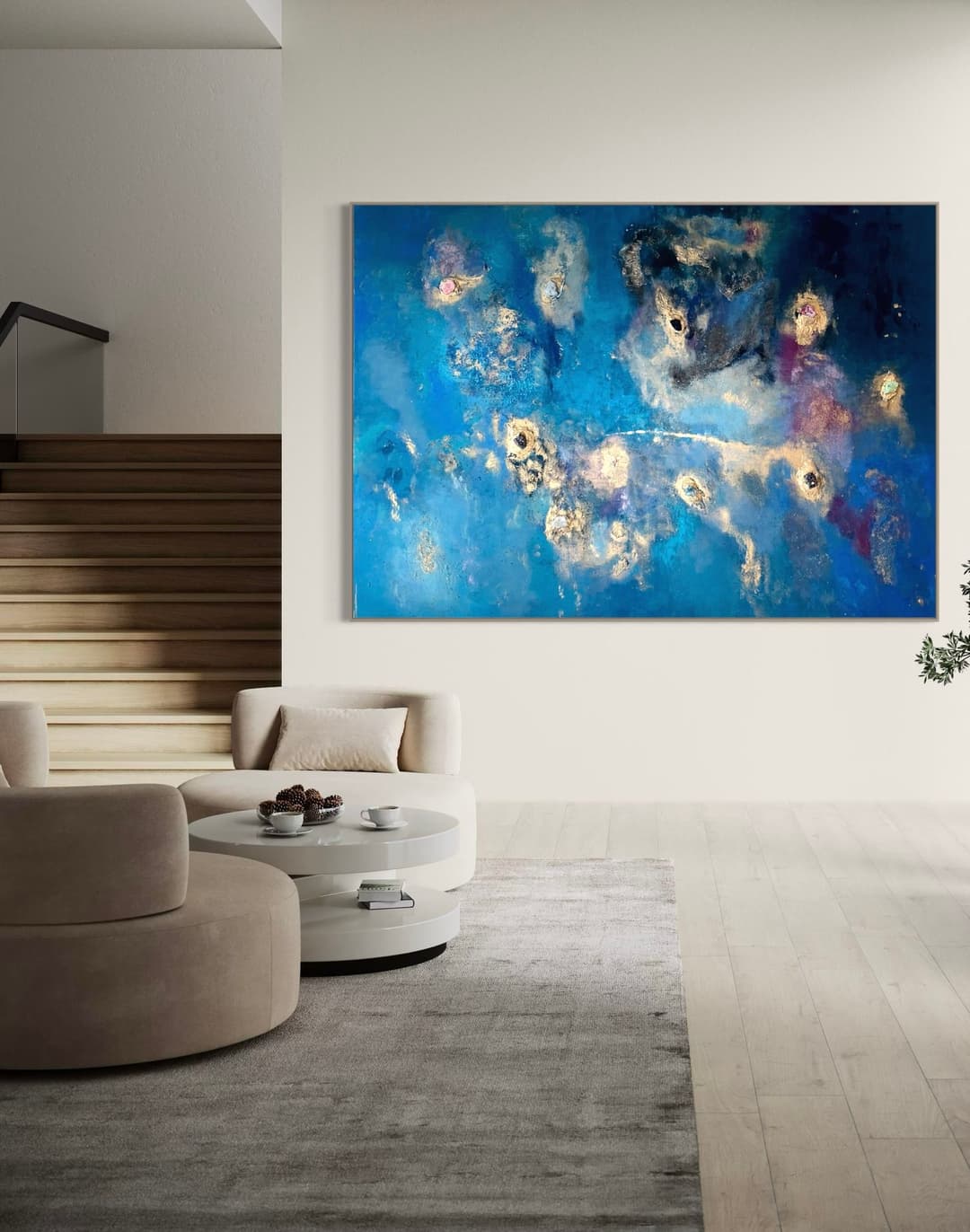 Mixed media & mineral stones